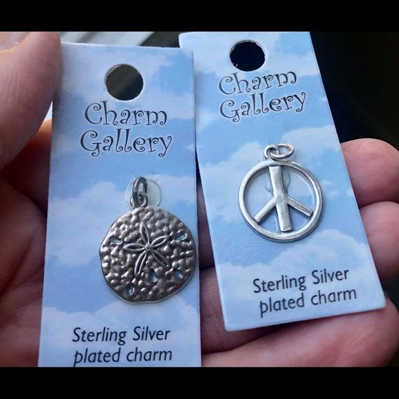 NWOT 2 charms silver plated - Picture 5 of 6